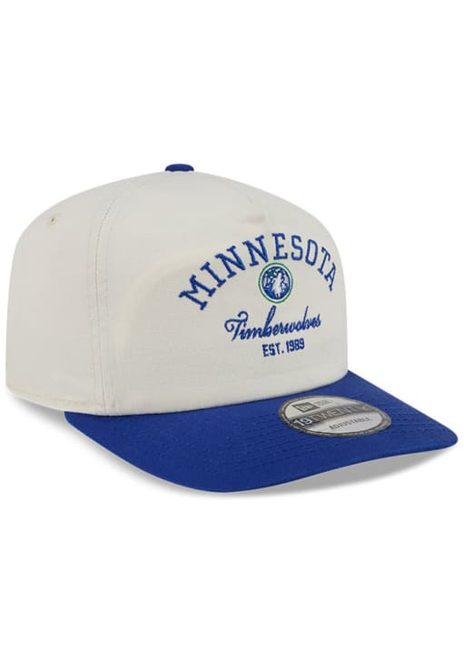 New Era Minnesota Timberwolves White Stacked 19TWENTY Adjustable