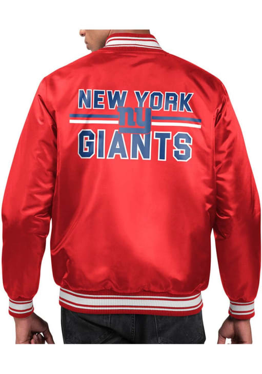 【レア】starter NY giants スタジャン アメリカ製　Lサイズ Starter New York Giants Mens Red Stacked Logo Medium Weight Jacket