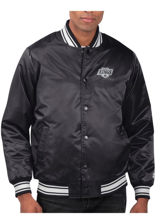Starter Los Angeles Kings Mens BLACK Stacked Logo Medium Weight