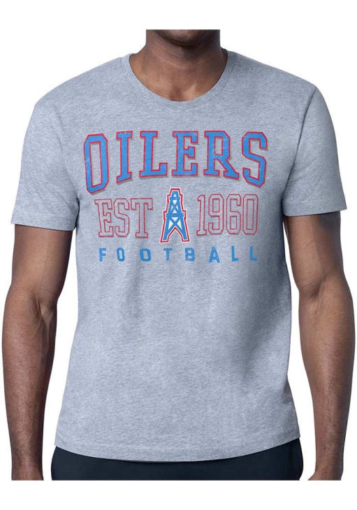 HOUSTON OILERS フットボールシャツ/ツローバック/アメフット Men's