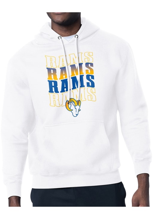 Starter Los Angeles Rams Mens Wave Hoodie - White