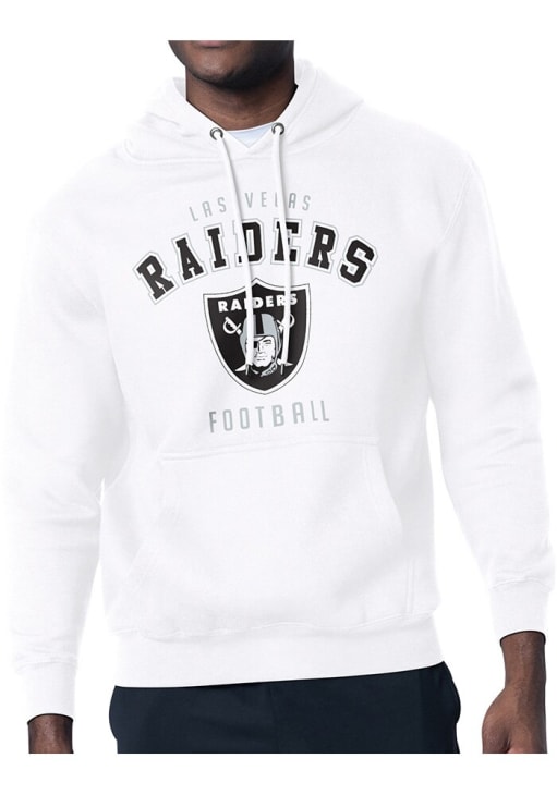 Starter Las Vegas Raiders Mens White Logo Hoodie - 43443510