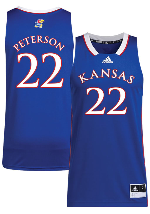 Darryn Peterson Kansas Jayhawks ROYAL NIL Name And Number Jersey