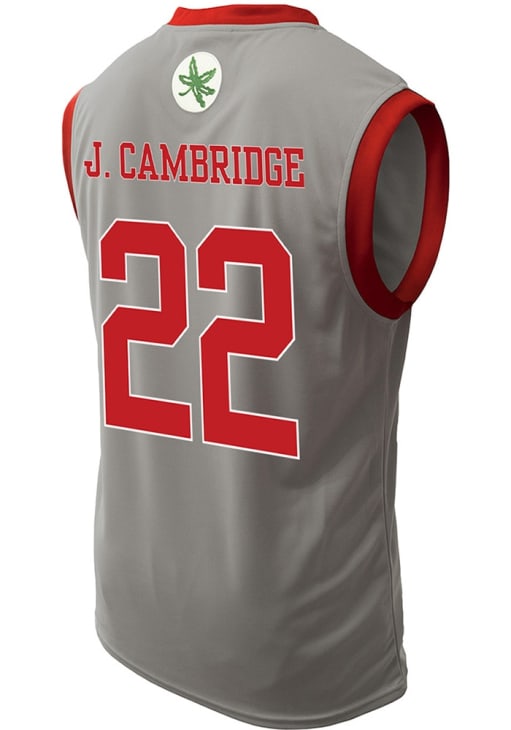 Jaloni Cambridge Ohio State Buckeyes GREY NIL Jersey - 43680134