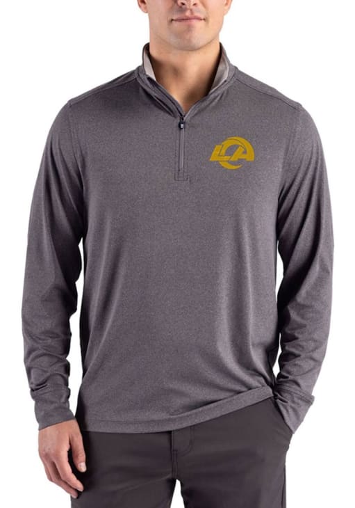 Los Angeles Rams Mens BLACK-HEATHER Forge Eco Big and Tall