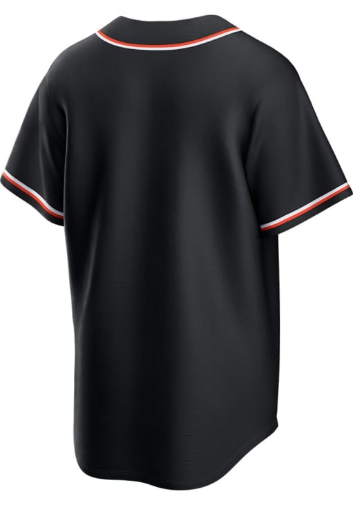 Detroit Tigers Mens Nike Replica BLACK Carbon Fashion Jersey