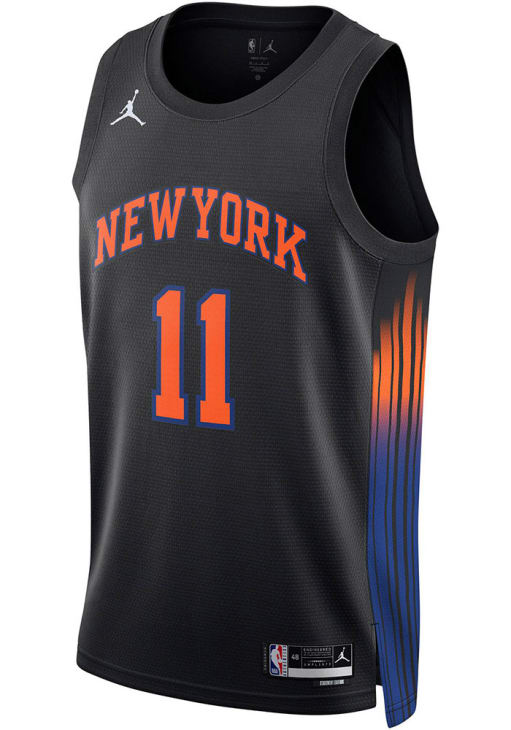 Jalen Brunson New York Knicks Nike BLACK Statement Swingman Jersey