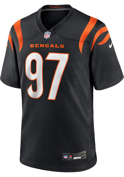 Dexter Lawrence Cincinnati Bengals BLACK Home Jersey - 441272464