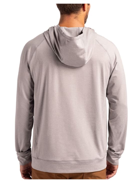 Cutter and Buck NYU Violets Mens GREY HEATHER Adapt Knit Hood