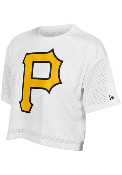 Pittsburgh Pirates Womens New Era White Summer Boxy Fashion