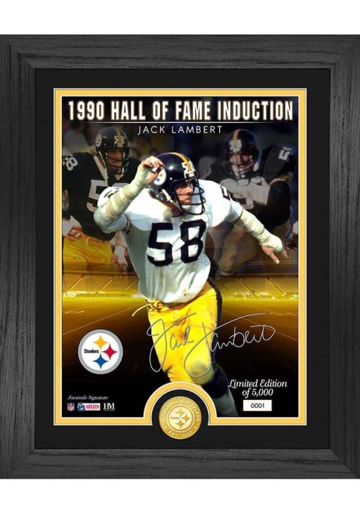 Jack Lambert Pittsburgh Steelers Hall of Fame Induction Photo Plaque ...