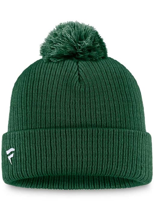 Minnesota Wild GREEN Hats Core Beanie Cuff Pom Knit - 451887690