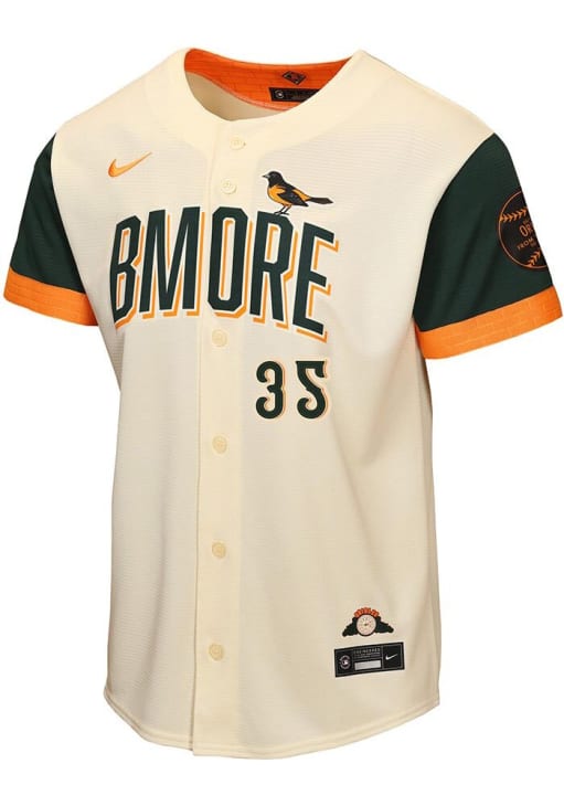 Baltimore Orioles Adley Rutschman Youth CREAM City Connect Home