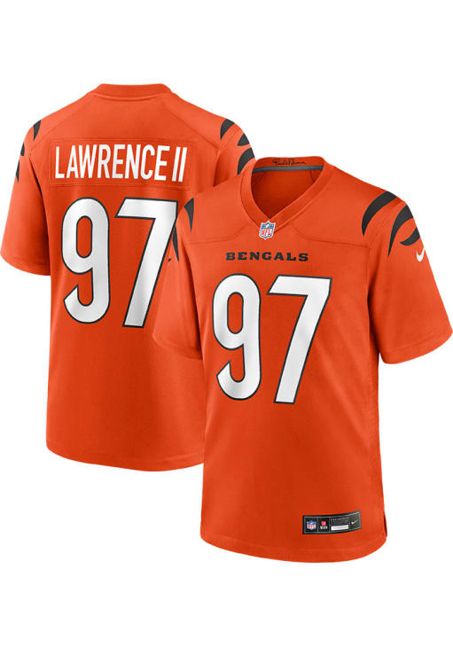 Dexter Lawrence Cincinnati Bengals ORANGE Alternate Jersey - 4624178