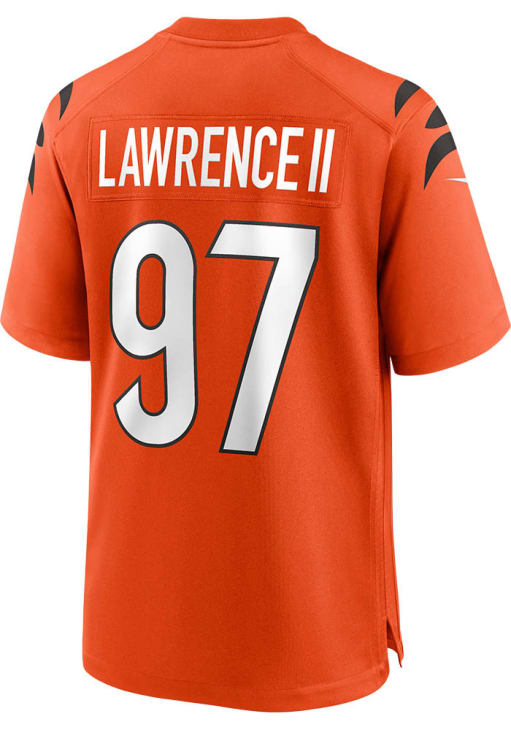Dexter Lawrence Cincinnati Bengals ORANGE Alternate Jersey - 4624178