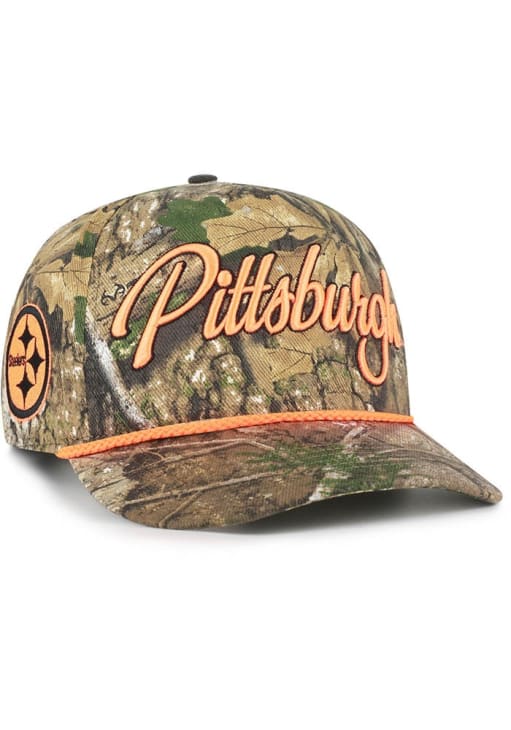47 Pittsburgh Steelers CAMO Realtree Overhand Hitch Adjustable Hat