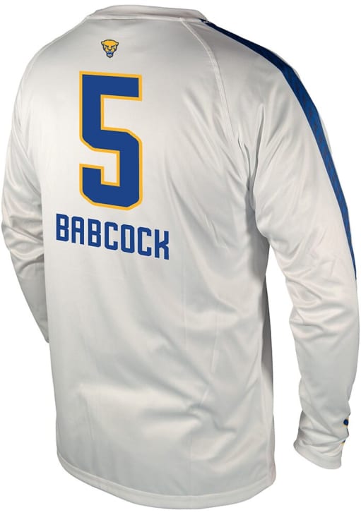 Olivia Babcock Pitt Panthers White NIL Volleyball Jersey - 46820016