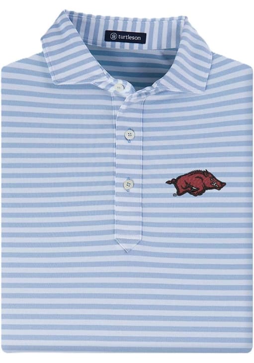 Razorbacks Blue Turtleson Arkansas Razorbacks Mens LIGHT BLUE Sampson Short Sleeve ...