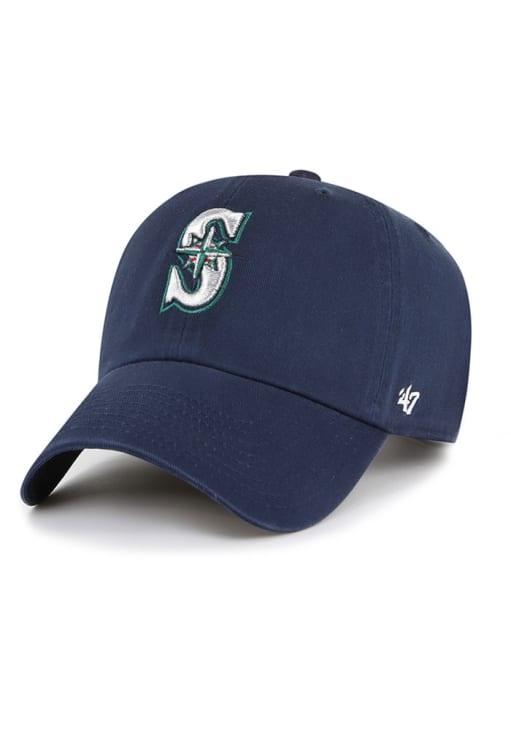 47 Seattle Mariners NAVY Clean Up Adjustable Hat - 47000347