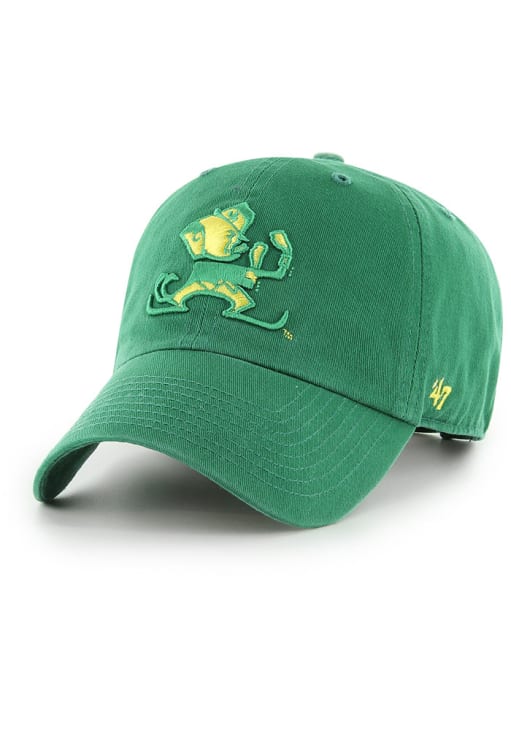 47 Notre Dame Fighting Irish KELLYGREEN Vintage Clean Up