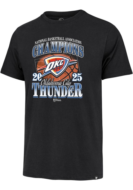 47 Oklahoma City Thunder BLACK 2025 Finals Champions Franklin