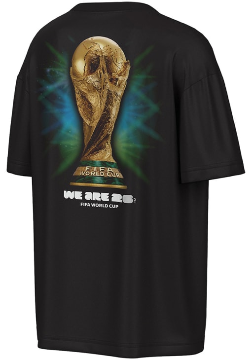 記念グッズ FIFA World Cup 2026 Trophy Lights Tee FIFA BLACK World Cup 26 Trophy Lights Short Sleeve Fashion T Shirt