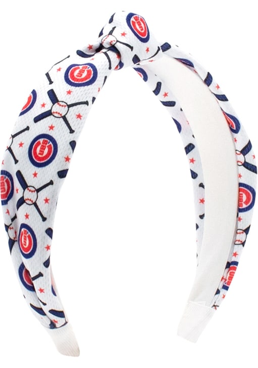 Chicago Cubs DARKBLUE Game Day Knot Youth Headband - 4770511 display picture 1