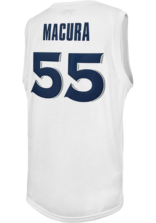 JP Macura Xavier Musketeers WHITE College Classic Name and Number