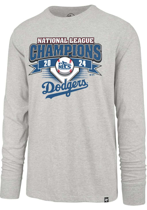 47 Los Angeles Dodgers GREY 2024 NLCS Champions Banner Long Sleeve