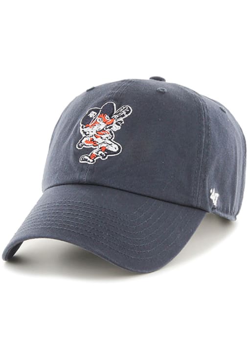 47 Detroit Tigers NAVY Clean Up Design Adjustable Hat - 48004788