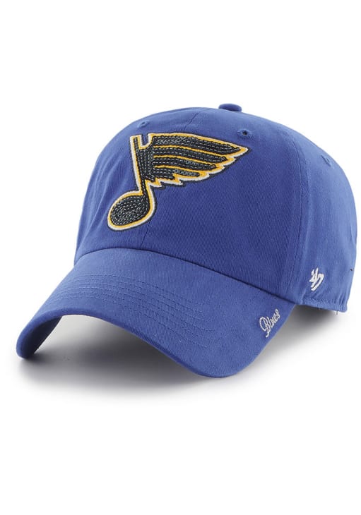 47 St Louis Blues Blue Sparkle Clean Up Womens Adjustable Hat, Blue, COTTON, Size ADJ