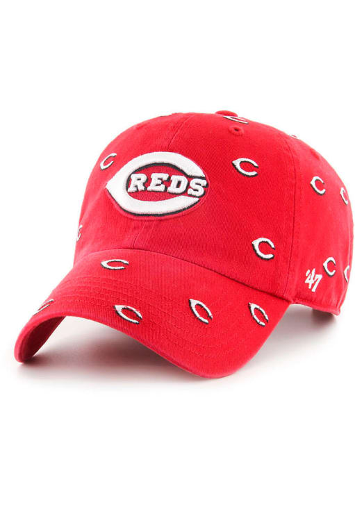 Cincinnati Reds 47 Womens Red Confetti Clean Up Adjustable 