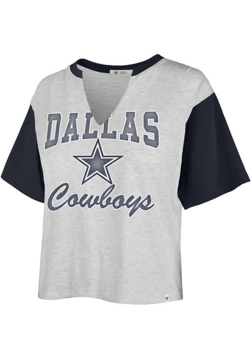 knee length dresses for ladies Starter Navy Womens Dallas Cowboys Starter Shirt Dress | Dress