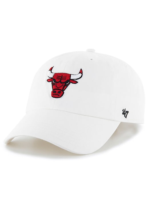 47 Chicago Bulls WHITE Clean Up Adjustable Hat - 48011026 display picture 3