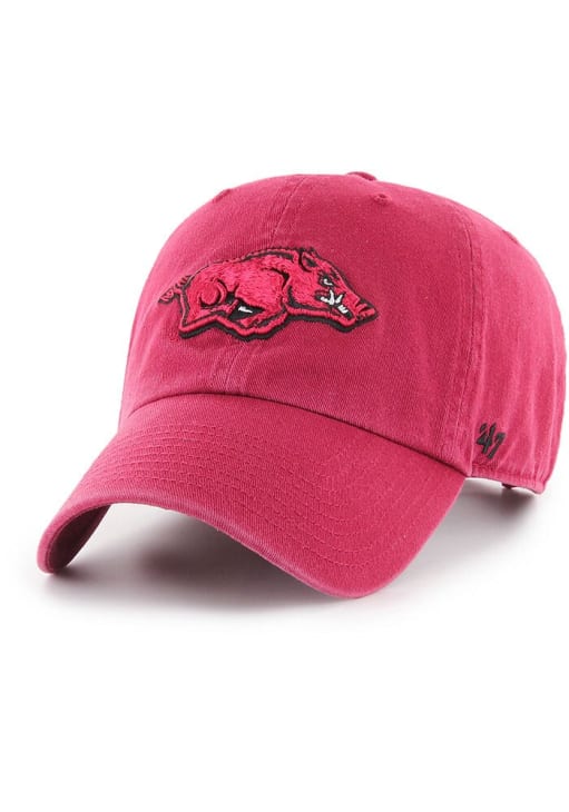 Ladies Razorback Hat 47 Arkansas Razorbacks Red Clean Up Adjustable Hat - 48013351