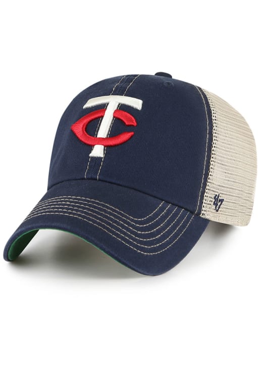 47 Minnesota Twins NAVY TRAWLER 47 CLEAN UP Adjustable Hat  display picture 1
