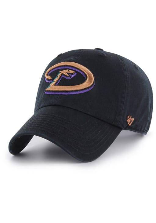 47 Arizona Diamondbacks BLACK Clean Up Classic Adjustable Hat