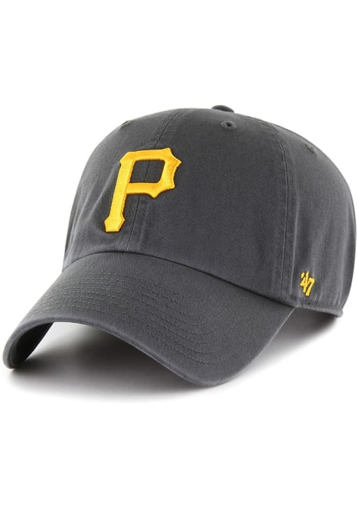 47 Pittsburgh Pirates CHARCOAL Clean Up Adjustable Hat - 48015715