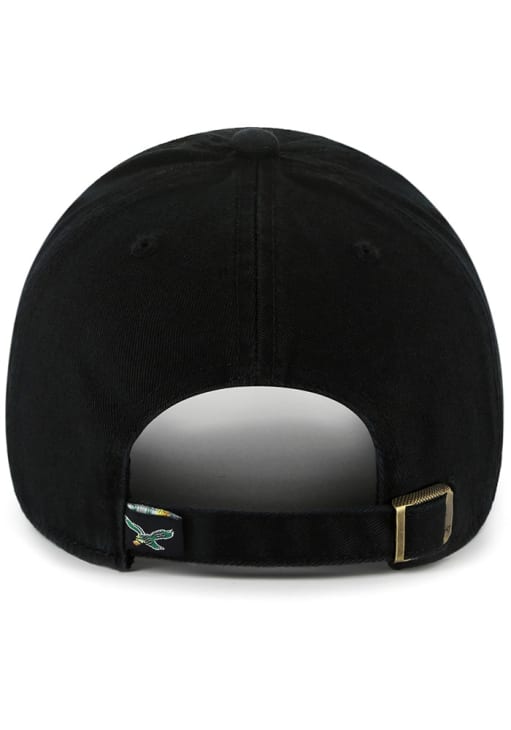47 Philadelphia Eagles BLACK Clean Up Iconic Adjustable Hat  display picture 2