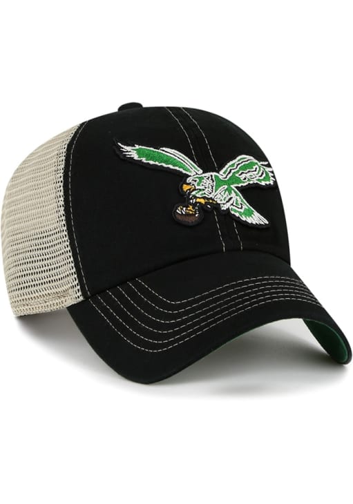 47 Brand Philadelphia Eagles Womens Hat Black NFL Adjustable Baseball Cap Philadelphia Eagles Logo Football Cap Hat 47 Brand Black  main image 2