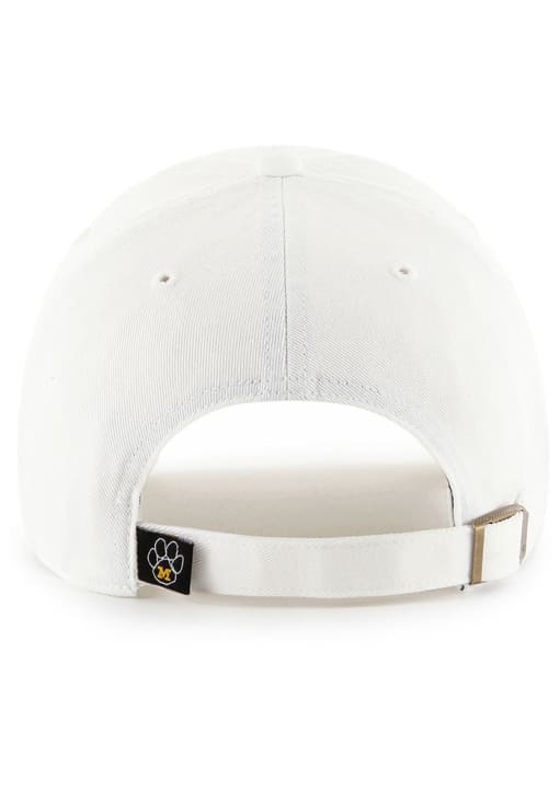 47 Missouri Tigers WHITE Retro Clean Up Adjustable Hat - 48016136