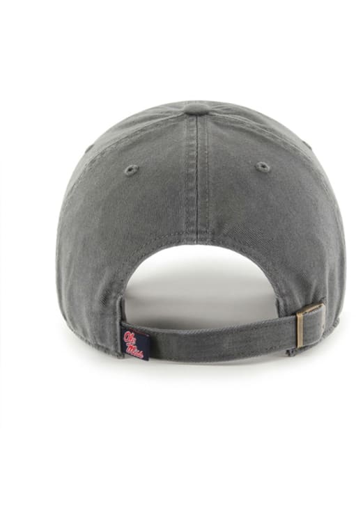 47 Ole Miss Rebels CHARCOAL Clean Up Adjustable Hat - 48016170