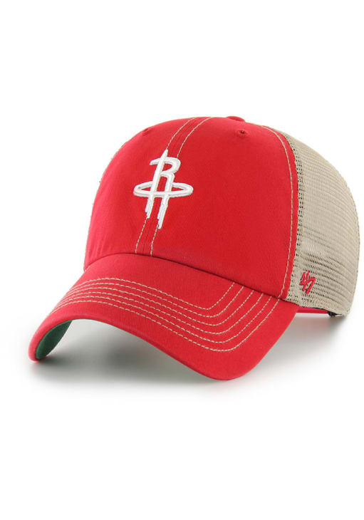 47 Houston Rockets Red Trawler Clean Up Adjustable Hat - 48018142
