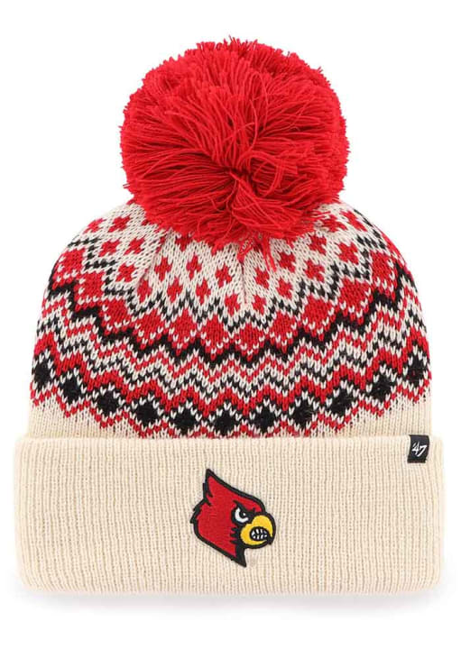 Louisville Cardinals 47 Womens CREAM Elsa Cuff Knit Hat - 48019019