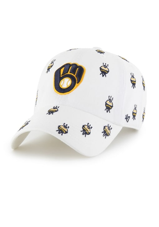 CC Exclusives - MLB Milwaukee Brewer Sparkly Woman\'s Baseball Cap Milwaukee Brewers Womens Silver Sequin Baseball Cap Hat  main image 2