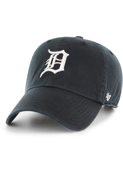 47 Detroit Tigers BLACK Clean Up Adjustable Hat - 48020762