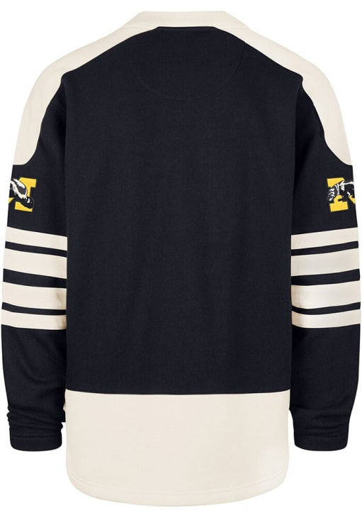 47 Michigan Wolverines Mens BLUE Sweep Check Eternal Lacer Hockey