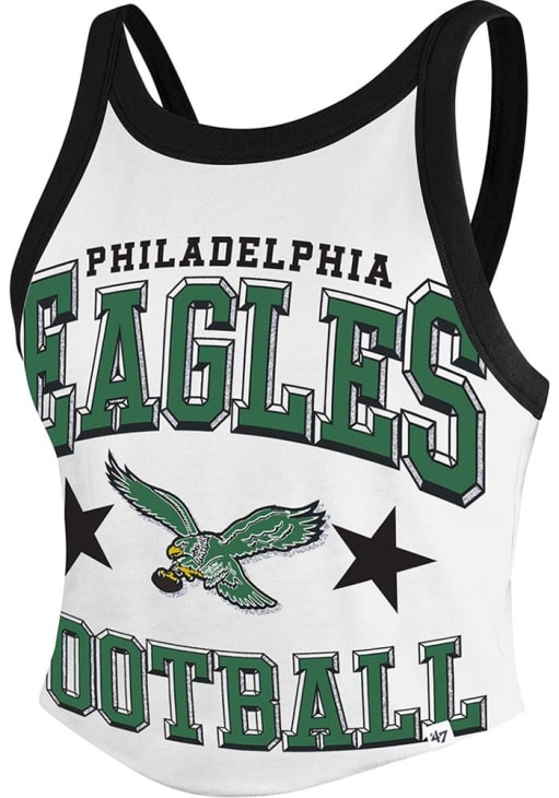 Philadelphia Eagles 47 Womens White Energize Tank Top - 48021739