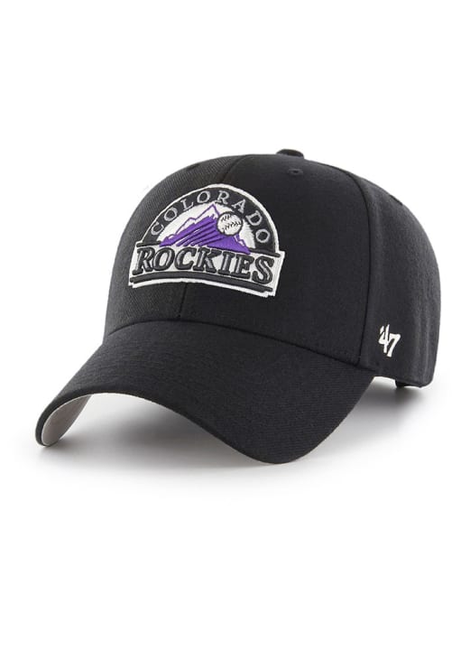 Casquette ajustée Colorado Rockies '47 pour homme en noir Team Franchise