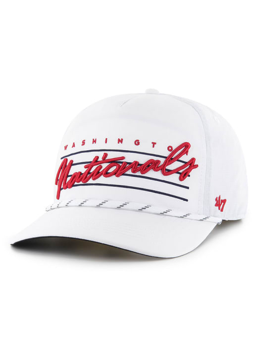47 Washington Nationals White Downburst Hitch Adjustable Hat